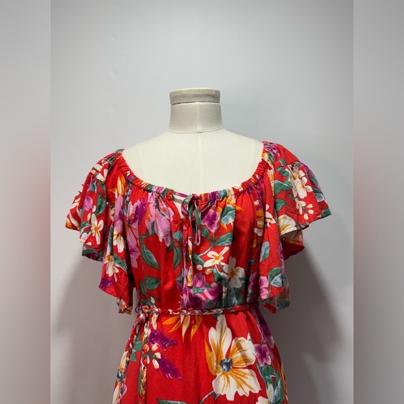 Women's Cynthia Rowley Pink Floral Mini Dress NO TAG indicating SIZE - Picture 3 of 12